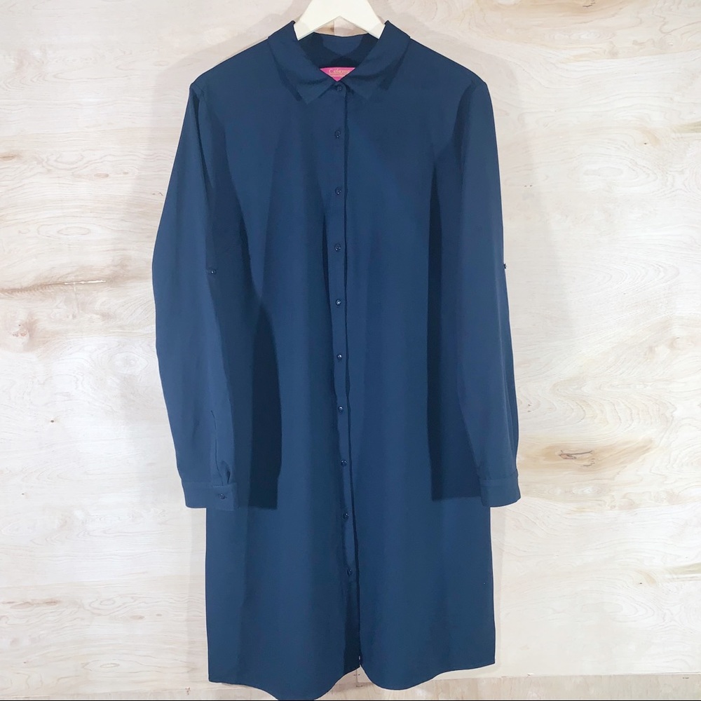 Catherine Malandrino | Shirt Dress with Side Slits